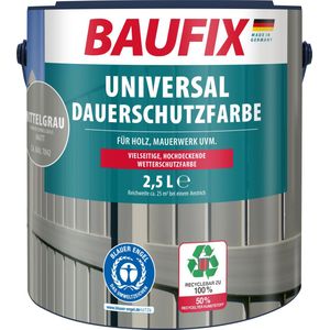 BAUFIX Universele Dekkende Tuinbeits middelgrijs 2,5 Liter