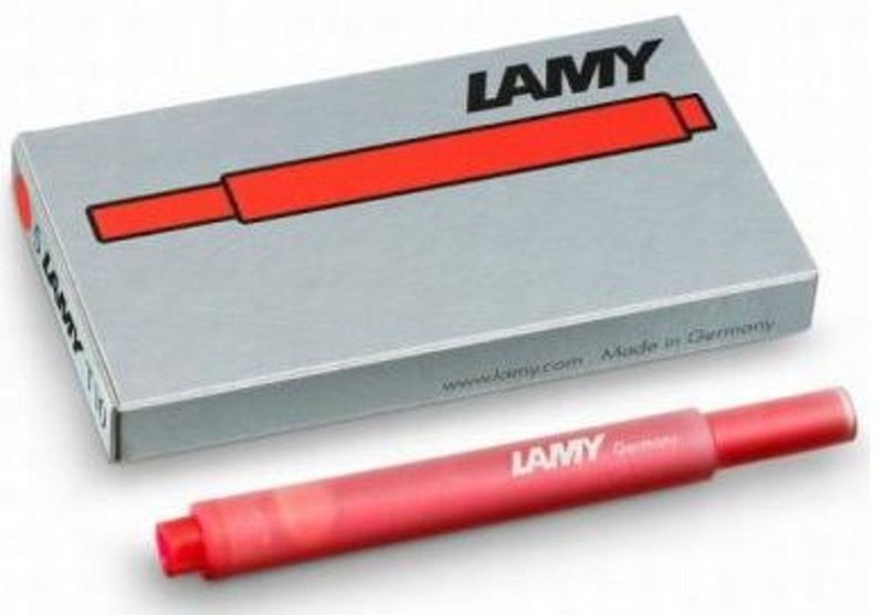 Lamy - T 10 - Inktpatronen - Rood - 5 Stuks / 1,25 ml