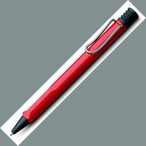LAMY Kugelschreiber safari rot hochglänzend, Schreibfarbe: blau, 1 St.