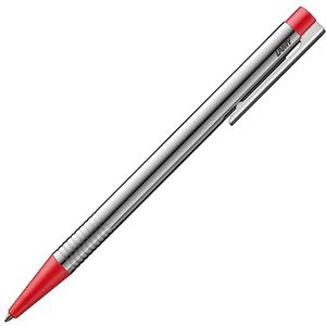 LAMY Kugelschreiber logo silber, Schreibfarbe: rot, 1 St.