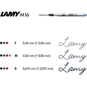 LAMY - Scala - Balpen - Geborsteld RVS - Draaimechanisme - Incl. M 16 Vulling Zwart