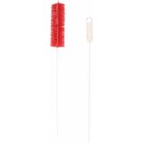 Buemag Radiatorborstel - flexibel - extra lang - 90 cm - kunststof - rood - schoonmaakborstel