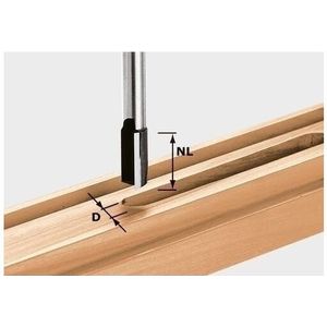 Festool Nutfräser HW Schaft 8 mm HW S8 D11/20 - 490961