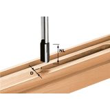 Hw S8 D25/20 Nutfräser 25 x 20 x 60 x 8 mm ( 490975 ) für Oberfräse of 900, of 1000, of 1010, of 1010 r, of 1400, of 2000, of 2200 - Festool