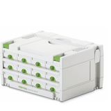 Festool - SYS 3-SORT/12 - Gereedschapskoffer - Met Kleine Lades - 12 Schuiflades