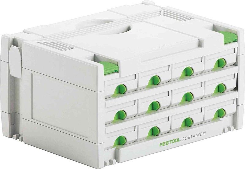 Festool - SYS 3-SORT/12 - Gereedschapskoffer - Met Kleine Lades - 12 Schuiflades