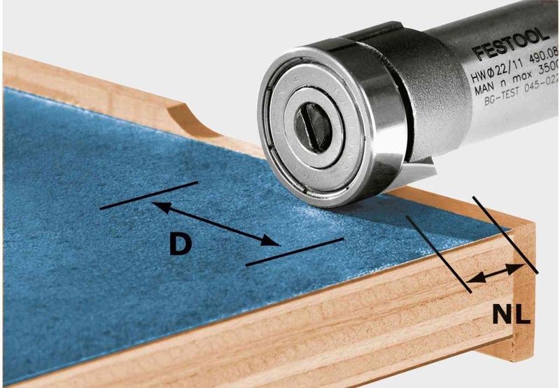 Festool HW/KLS D22/8-OFK Kantenfrees HW 490565