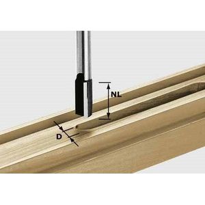 Festool Nutfräser HW Schaft 12 mm HW S12 D24/45 - 491095