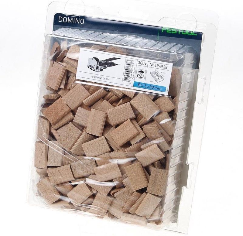 Festool - 494938 - Domino Deuvels Beuken - 5 X 30mm - 300 Stuks