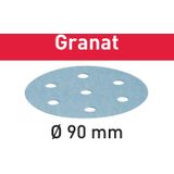Schleifscheibe stf D90/6 P100 GR/100 Granat - 100 Stück - Festool