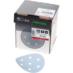 Festool Klitschuurschijf STF Diameter 90/6mm P120 (100 Stuks) (Prijs Per Stuk)