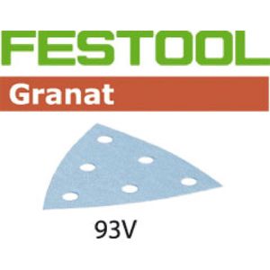 Festool 3-hoek schuurpapier 93mm (100x) - Granat - korrel 240 - 497398