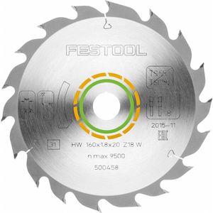 Festool - 500458 - Cirkelzaagblad - 160X20X18T - Hout
