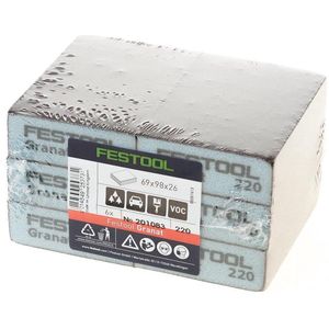 Festool 201083 GRANAT 69x98x26 220 GR/6 Schuurspons - K220 (6st)