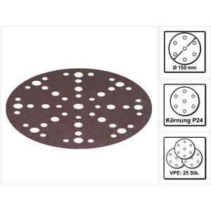 Festool - STF-D150/48 P24 - Schuurschijf - 150 mm - Saphir - VE=25
