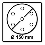 Festool 575188 - Schuurschijf - P80 - 150mm - Hout - 50 Stuks