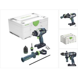 Festool TPC 18/4 I-Basic QUADRIVE Accu Klop-/Schroefboormachine 18V Basic Body In Systainer