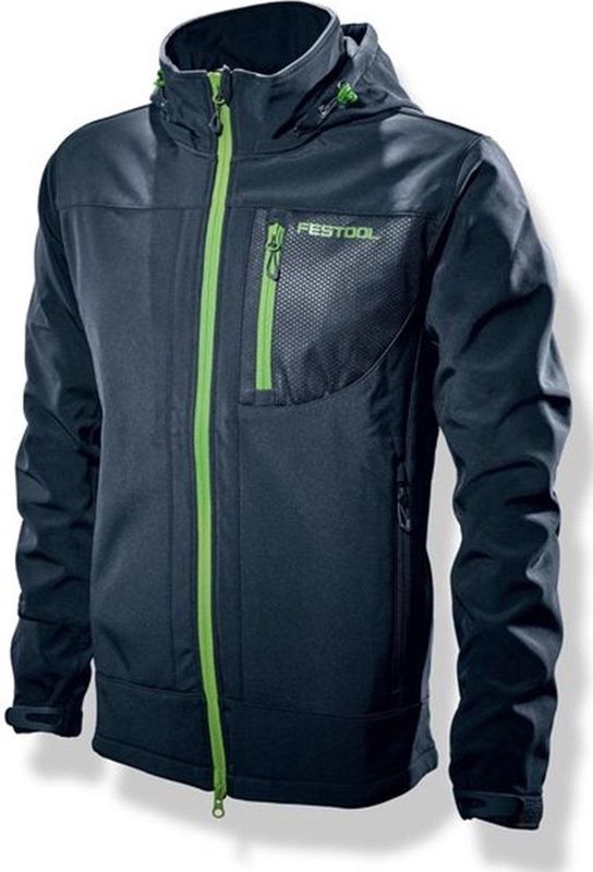 Festool - SOJ-Ft1 - Softshell-Jack - Zwart - Polyester - Waterdicht 5000 mm