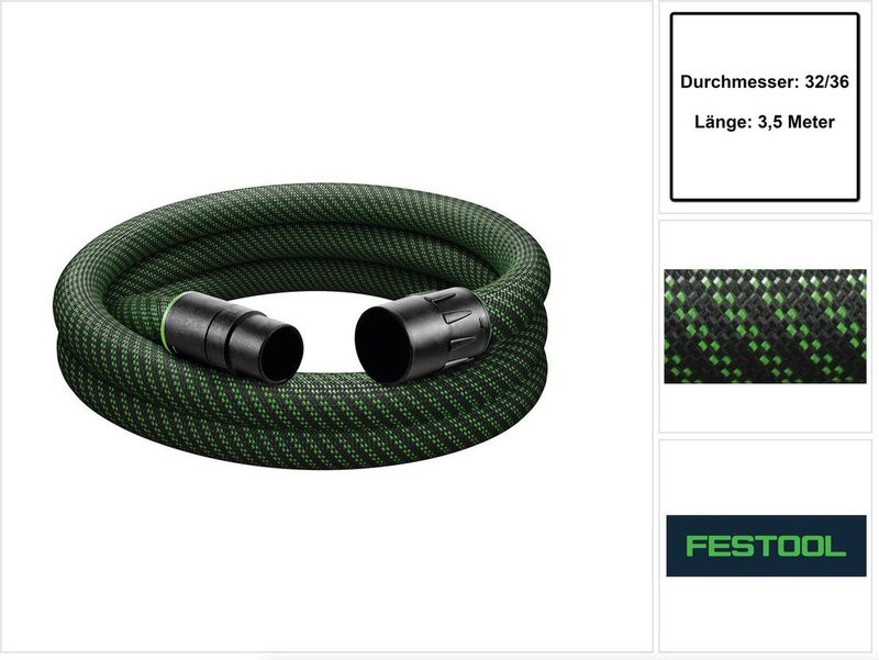 Festool Afzuigslang D 36/32 D 36/32x3,5m-AS/R 204923