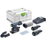 Festool RTSC 400 3,1 I-Plus 18V Li-Ion Accu Vlakschuurmachine Set (2x 3,1Ah) In Systainer - 80x130mm - Koolborstelloos