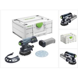 Festool ETSC 125-Basic 18V Li-Ion accu excenterschuurmachine body in systainer - 125mm - koolborstelloos