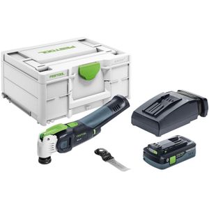 Festool VECTURO OSC 18 HPC4,0 EI-Plus 18V Li-Ion Accu Oscillerende set (1x 4,0Ah) In Systainer