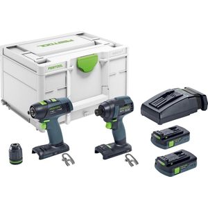 Festool TID 18 C 3,1-Set T18 Accu Combiset Slagschroevendraaier + Schroefboormachine - 576492