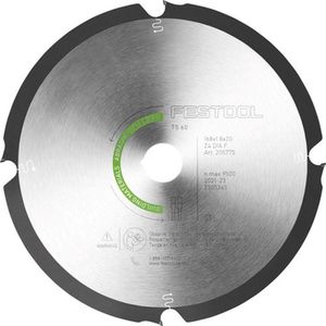 Festool Cirkelzaagblad Voor Cementplaten - Abrasive Materials - Ø 168mm Asgat 30mm 4T - 205769