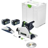 Festool TSC 55 KEB-Basic 18V Li-Ion accu invalcirkelzaag set (2x 5,2Ah) in systainer - 160mm