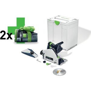 Festool TSC 55 KEB-Basic 18V Li-Ion Accu Invalcirkelzaag set (2x 4,0Ah) In Systainer - 160mm