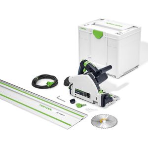 Festool TS 55 FEBQ-Plus-FS Invalcirkelzaagmachine Incl. Geleiderail In Systainer - 1200W - 160mm