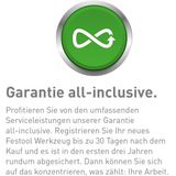 Festool - PIZZ-TS - Pizzasnijder - Roestvast Staal - Grijs met Groen en Blauw