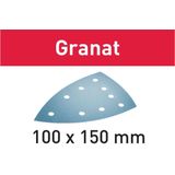 Schleifblatt stf DELTA/9 P220 GR/100 Granat, 100 Stück - Festool