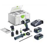 Festool TPC 18/4 4,0/5,0 I-Set/XL QUADRIVE Accu Klop-/Schroefboormachine 18V 4.0/5.0Ah in Systainer - 577622