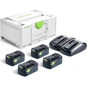 Festool SYS 18V 4x5,0/TCL 6 DUO Energie-set 18V In Systainer - 577709