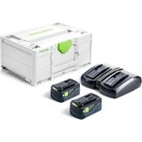 Festool SYS 18V 2x5,0/TCL 6 DUO Energie-set 18V In Systainer - 577707