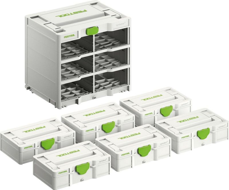 Festool SYS3-RK/6 Systainer³ Rack - Mobiel Organisatiesysteem voor Mini-Systainers