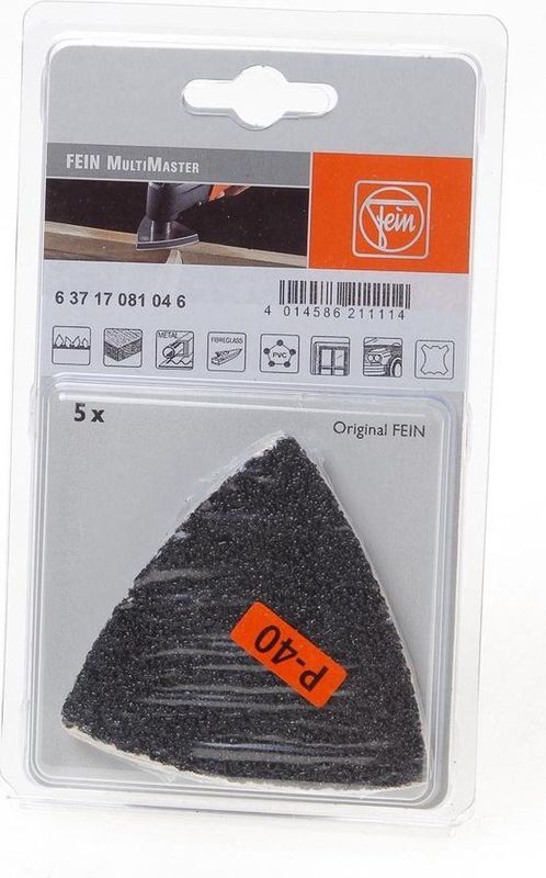 Fein 63717081046 Delta schuurvel voor multitool - K40 (5st)