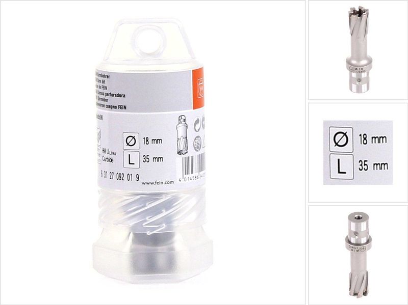 Fein - HM-ULTRA-Kernbohrer mit Quick-IN'-Aufnahme, D18/37'