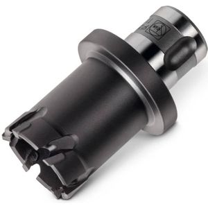 HM-Kernbohrer TiAIN-beschichtet, mit QuickIN PLUS-Aufnahme, Bohr-Ø 18 mm, Schnitttiefe 20 mm - Fein