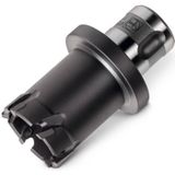 HM-Kernbohrer TiAIN-beschichtet, mit QuickIN PLUS-Aufnahme, Bohr-Ø 21 mm, Schnitttiefe 20 mm - Fein