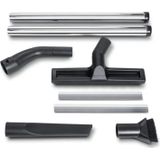 Accessoireset - Metalen Zuigbuizen - Combimondstuk - Spleetmondstuk - Zuigpenseel - Bochtstuk