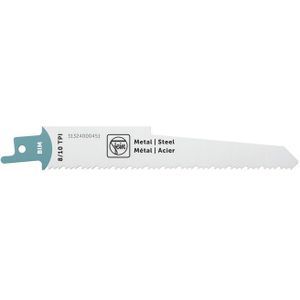 FEIN Lame de scie sabre pour métal pour scie sabre sans fil ASAS18-21 K AS BIM 130T8/10 MS