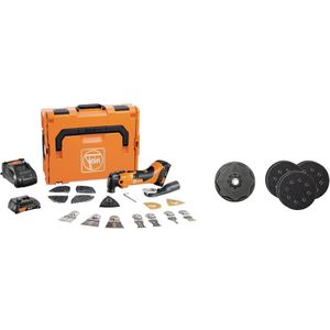 Fein AMM 500 PLUS CE-Set 71293868000 Multifunctioneel accugereedschap Incl. 2 accus, Incl. lader, Incl. accessoires, Incl. koffer 18 V 2 Ah