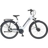 Prophete E-Bike Cityrad Geniesser 2.0, 7 Gang Shimano Nexus Schaltwerk, Nabenschaltung, Frontmotor, 360 Wh, (mit integr. Rahmenschloss), Pedelec, Elektrofahrrad für Damen u. Herren