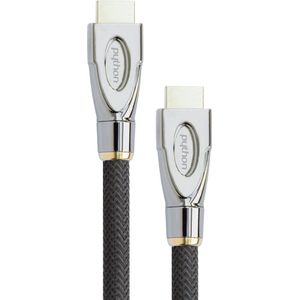 Python HDMI« 2.1 Kabel 8K UHD-2 Nylongeflecht zwart 0,5m