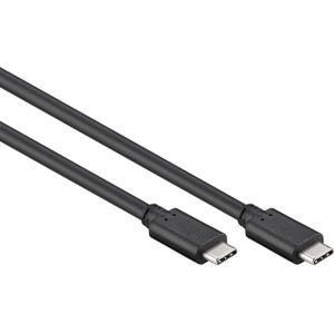 USB-C naar USB-C kabel - USB3.0 - tot 20V/3A / zwart - 0,50 meter