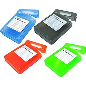 LogiLink 3,5" HDD-beschermingsdoos voor 1 HDD, Accessoires voor harde schijven