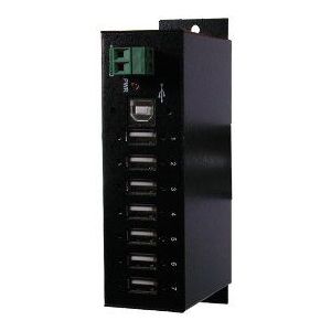 EXSYS EX-1177HMVS 7-poorts USB 2.0 hub met overspanningsbeveiliging, 350 W, metalen behuizing