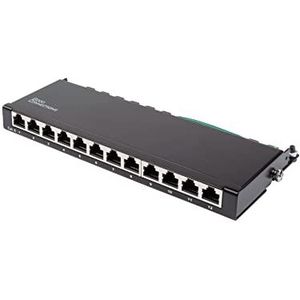 Good Connections - GC-N0115 - Patchpaneel - Zwart - 12 Aansluitingen, Cat. 6, Gigabit Ethernet